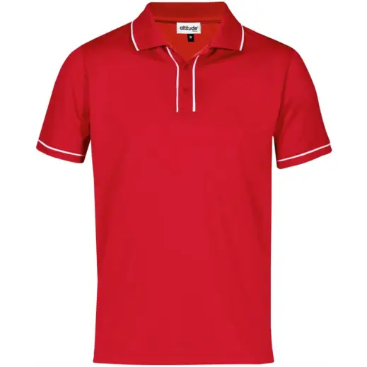 Mens Osaka Golf Shirt Red